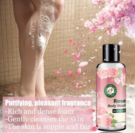 Rose Body Wash and Rose Shampoo (Combo of 2)