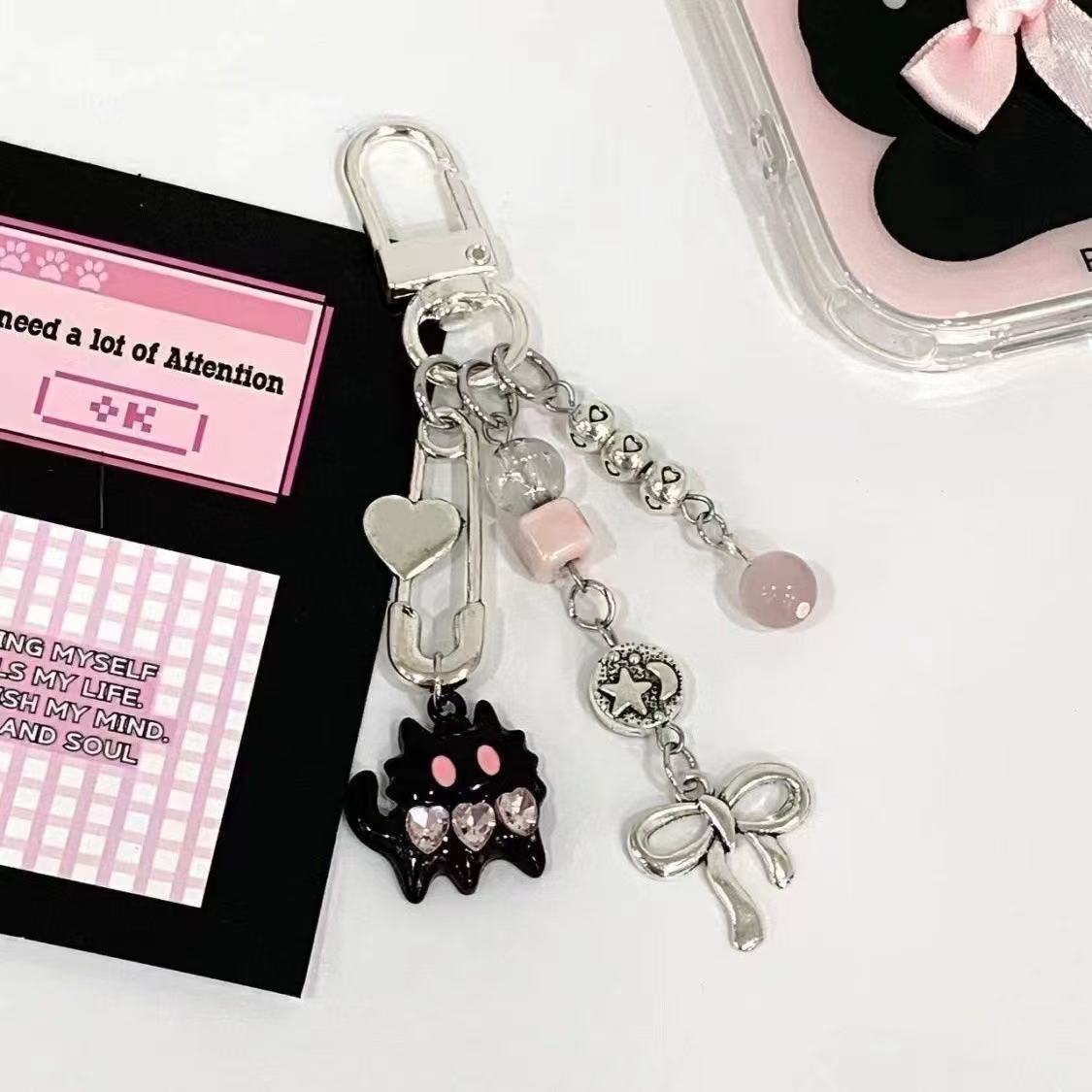 Beaded Pendant Keychain Bag Charm