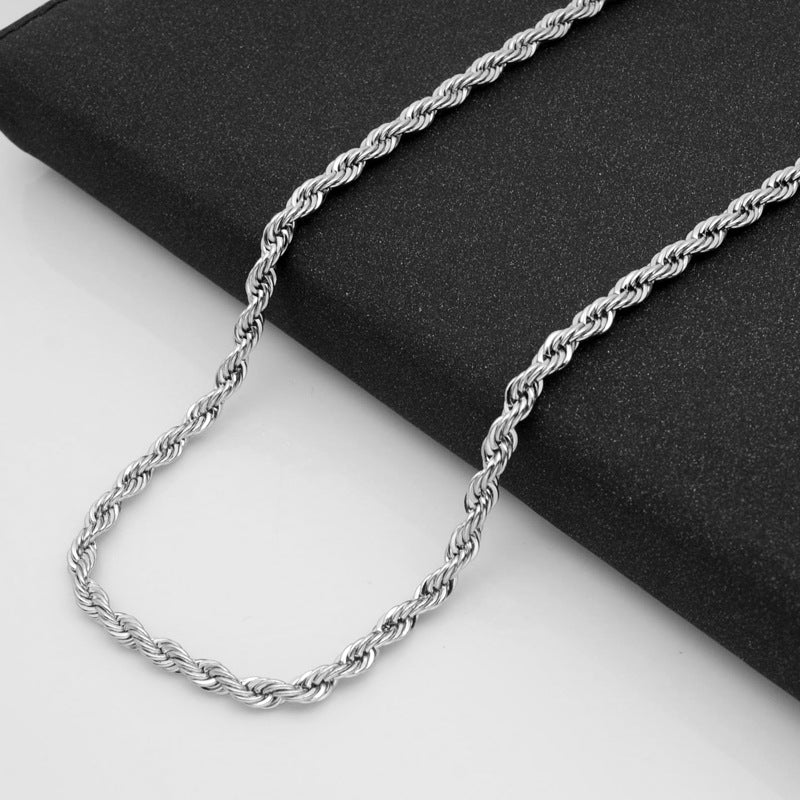 Stainless steel twist chain