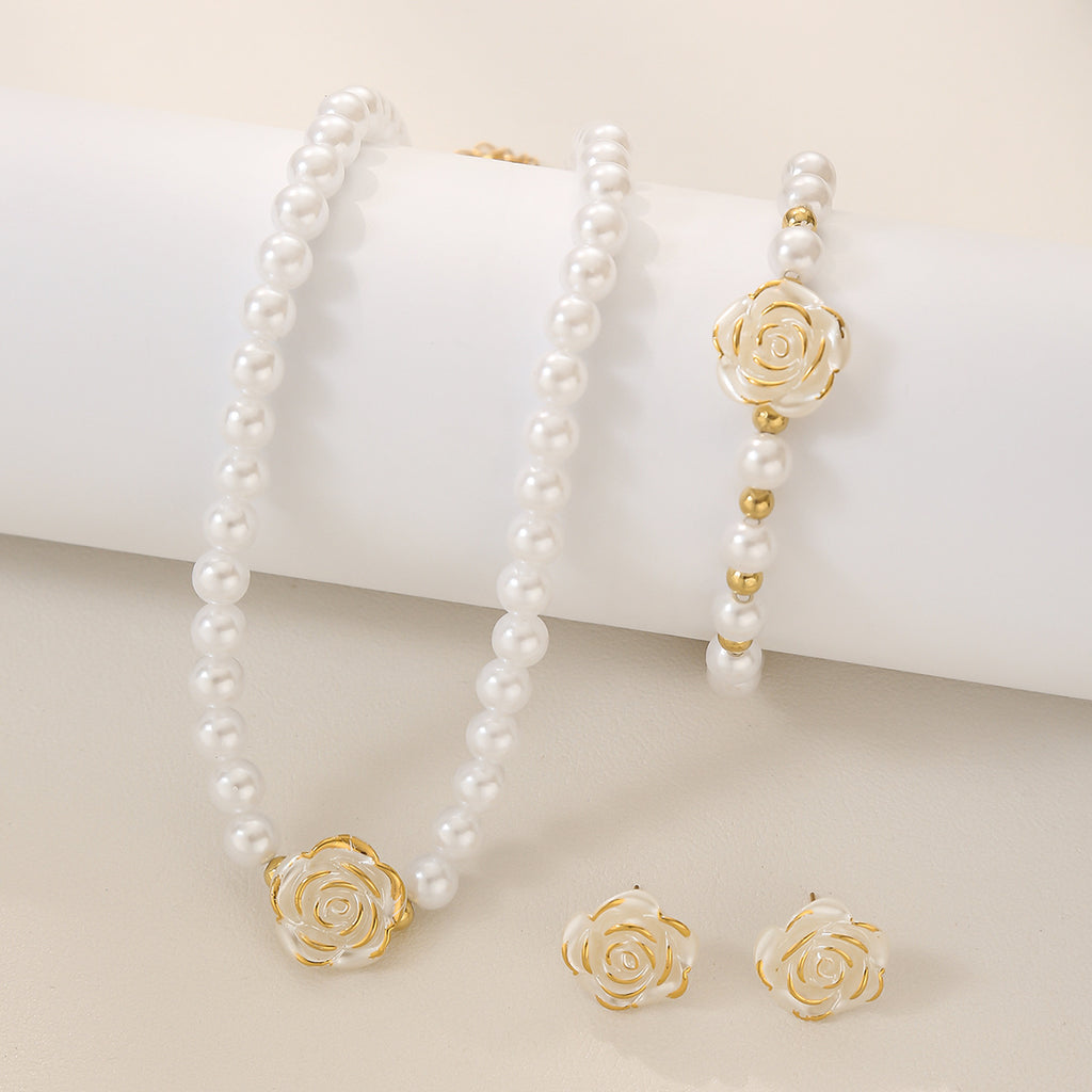 New Floral Design Womens Jewelry Set