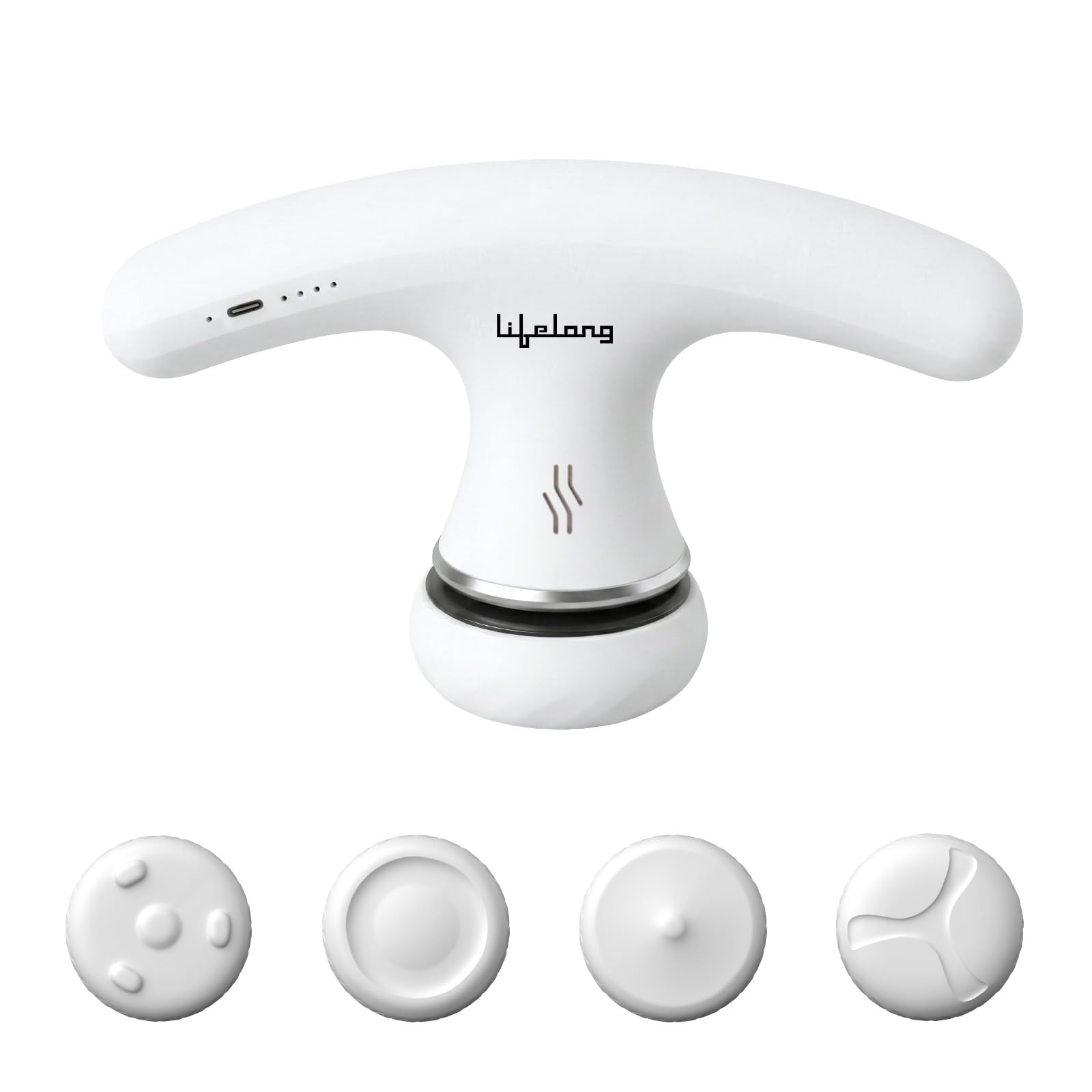 Lifelong Full Body Massager Machine for Pain Relief | Body & Back Pain Relief Product | Handheld Electric Manipol Mini Massager | 5-Speed Settings | Best Gift for Women & Men (LLM270, Brown)