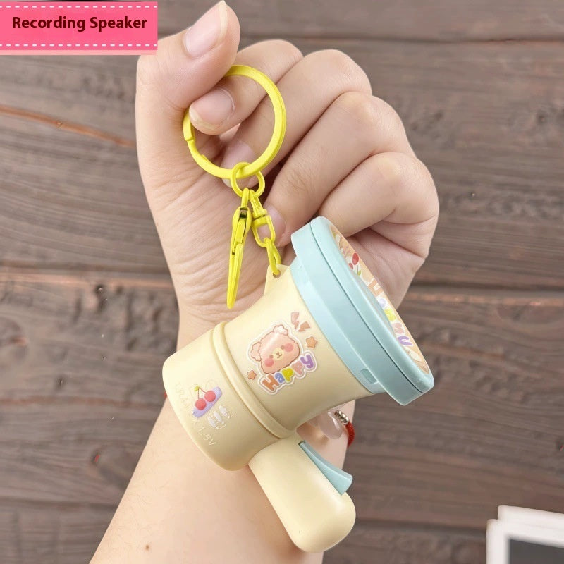 Cartoon Recording Small Horn Keychain Toy Ornament