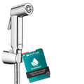 India’s 1st Brand with Lifetime Support, R1005HF ABS Health Faucet, Jet Spray for Toilet with 1-1.2 Mtr SS-304 Flexible Hose Pipe & Wall Hook, Chrome Finish