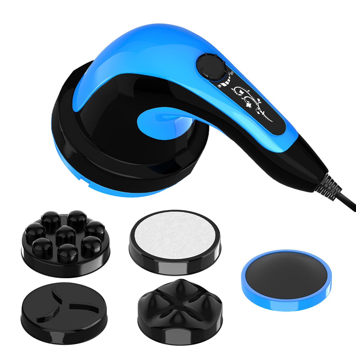 Lifelong Full Body Massager Machine for Pain Relief | Body & Back Pain Relief Product | Handheld Electric Manipol Mini Massager | 5-Speed Settings | Best Gift for Women & Men (LLM270, Brown)