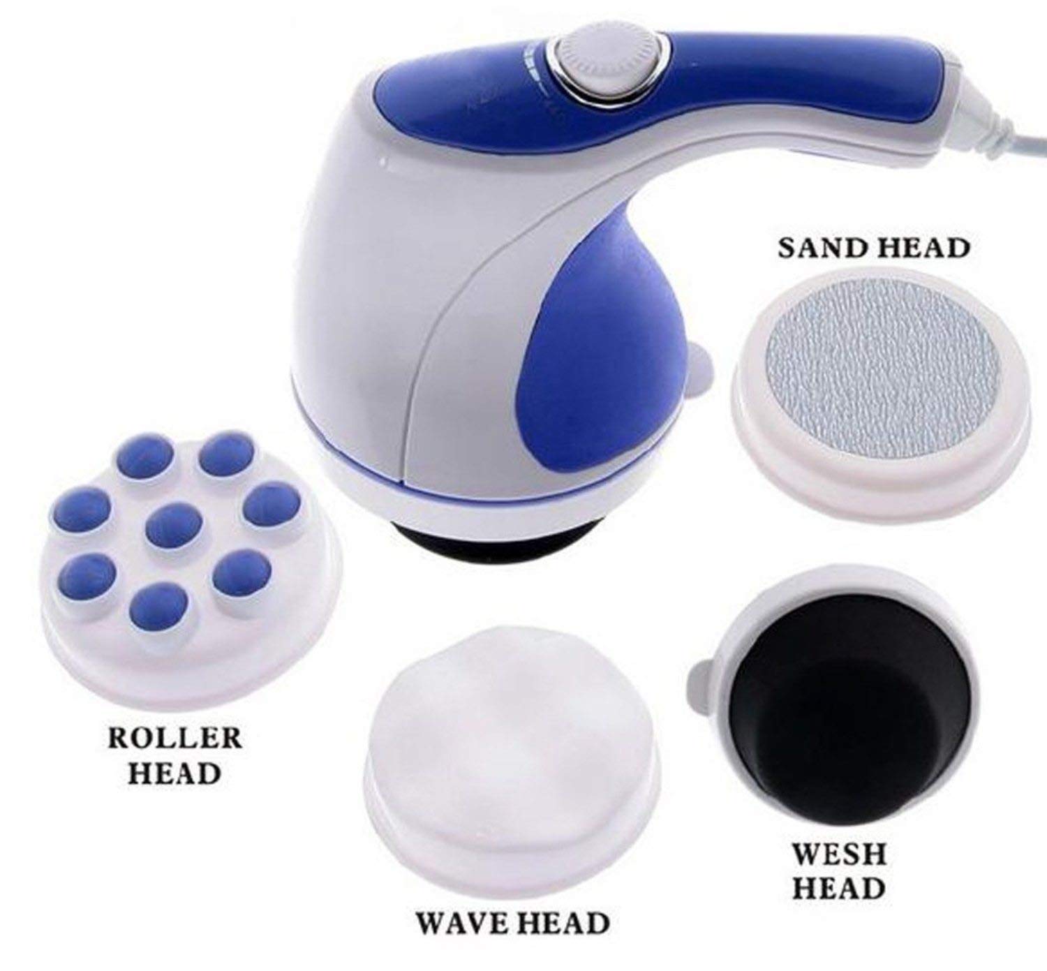 Concepta Full Body Massager for Pain Relief – Electric Massage Machine for Body Pain Relief | Full Body Massager for Back, Neck, Legs & Shoulder | For Men & Women | Corded, White