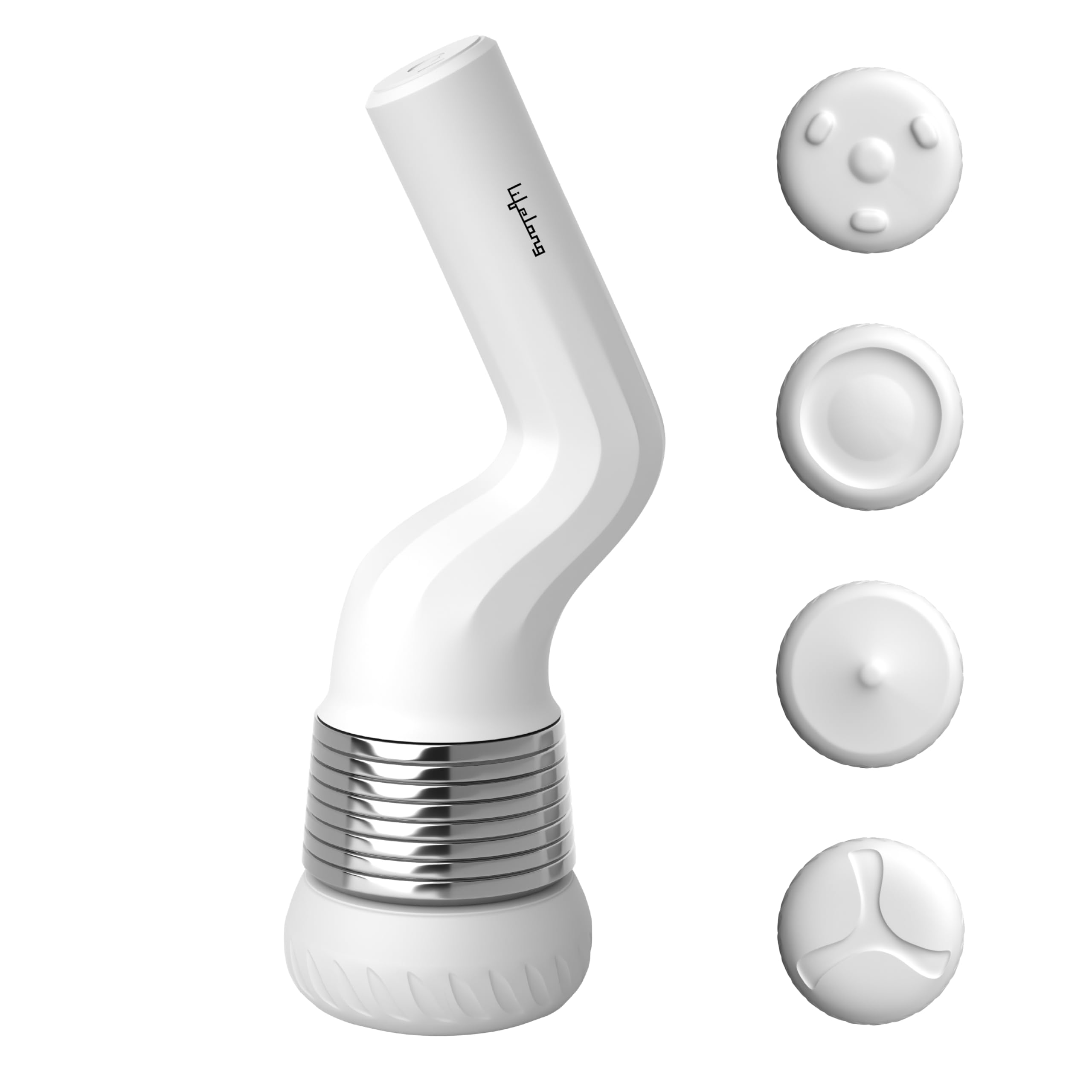 Lifelong Full Body Massager Machine for Pain Relief | Body & Back Pain Relief Product | Handheld Electric Manipol Mini Massager | 5-Speed Settings | Best Gift for Women & Men (LLM270, Brown)