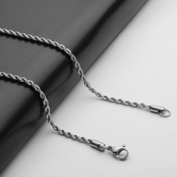 Stainless steel twist chain