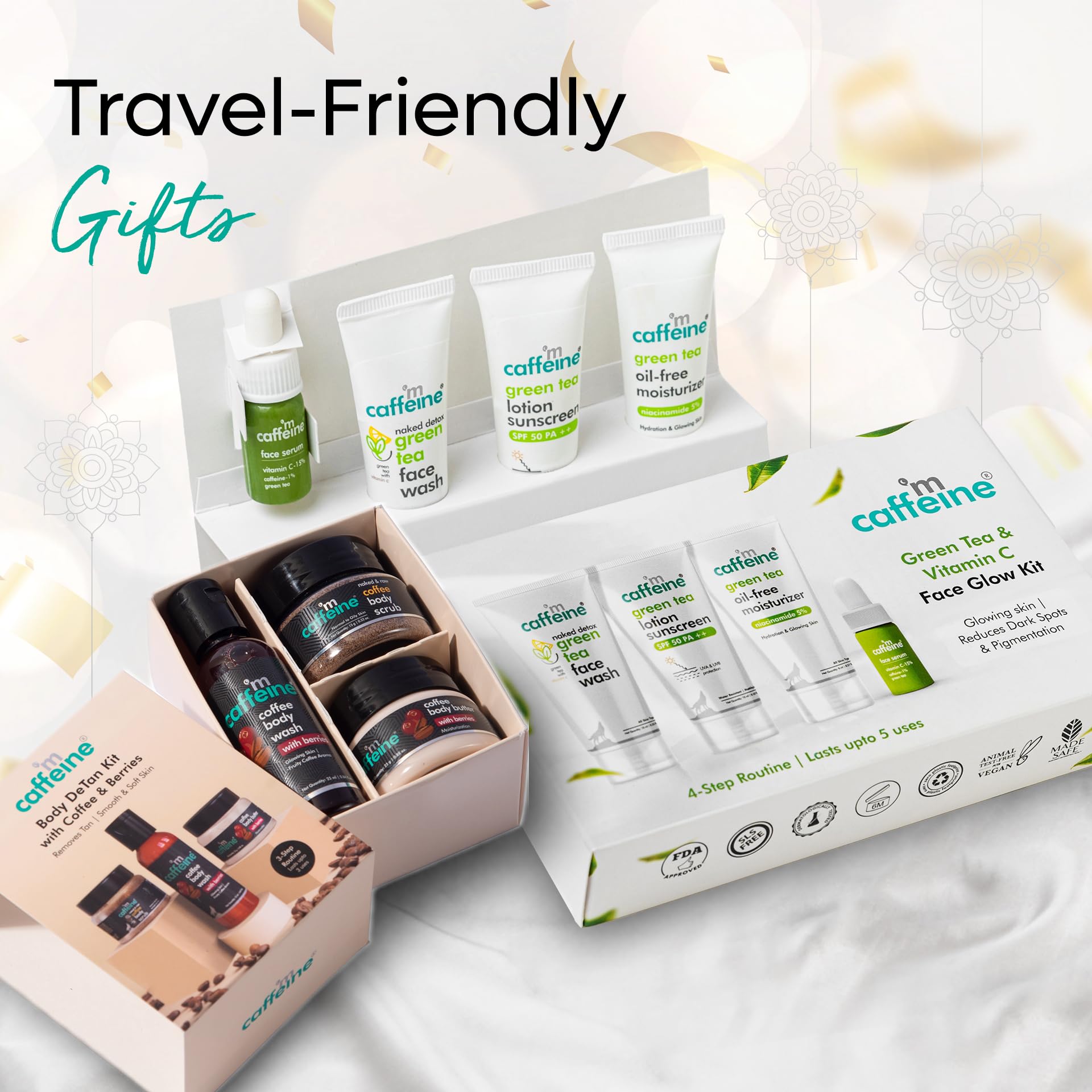 mCaffeine Body Care Gift Set for Women & Men | Bodywash Gift Box with Berries Body Wash, Body Scrub & Body Butter | Hydrating, Moisturizing Skin Care Kit for Birthday , Anniversary Gifts | Hampers for Him & Her for all special occasions