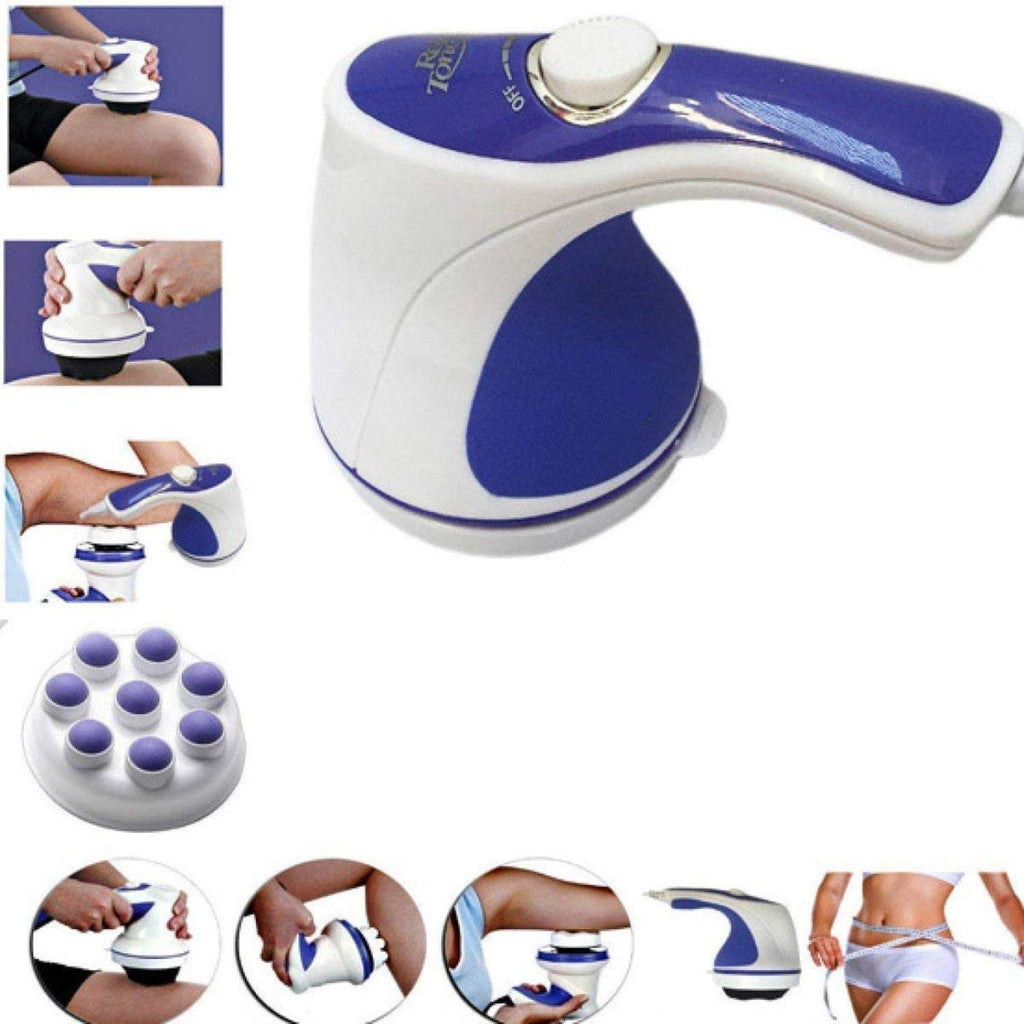 Concepta Full Body Massager for Pain Relief – Electric Massage Machine for Body Pain Relief | Full Body Massager for Back, Neck, Legs & Shoulder | For Men & Women | Corded, White