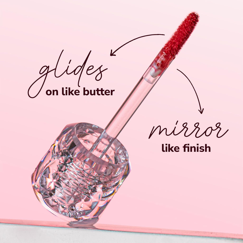 MILA BEAUTÉ Gloss Girl Lip Gloss|Enriched With Mango Seed Butter & Hyaluronic Acid|Light Weight & Non-Sticky Formula|Gives Fuller-Lip Effect & Extra Hydration|High Shine Finish-That's Me, 2.8 Ml