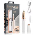 Flawless Eyebrow Trimmer for women. Pianless,Touch sensitive,18K Gold Platted Battery operated Eyebrow Hair Remover For women. Battery not included.