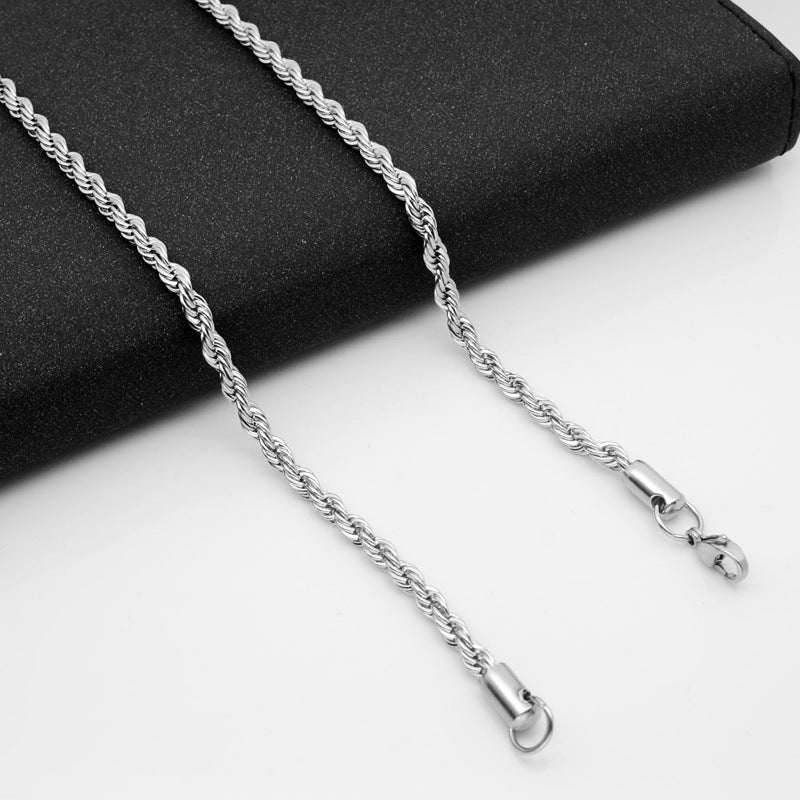 Stainless steel twist chain