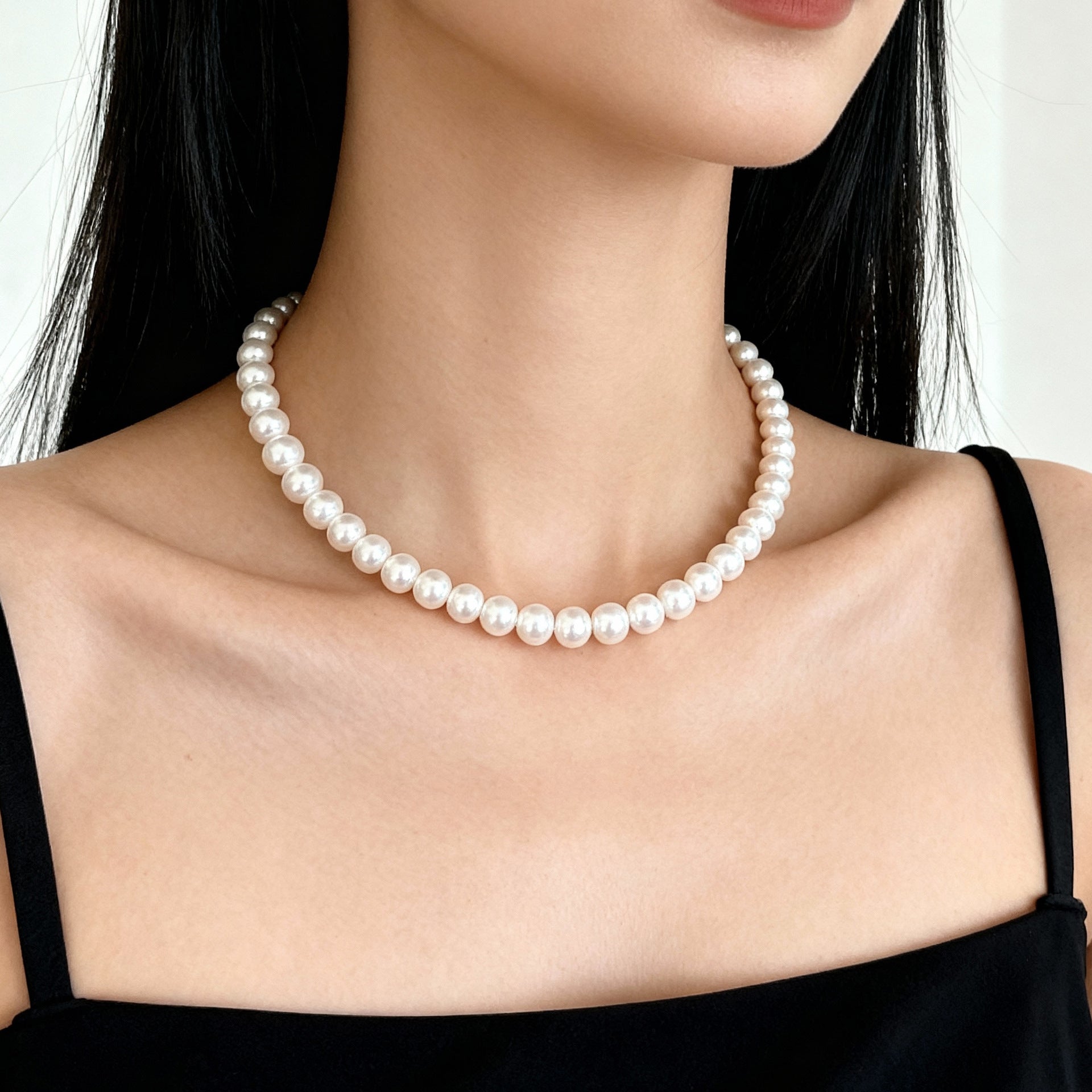 Natural Freshwater Baroque Shaped Pearl Necklace