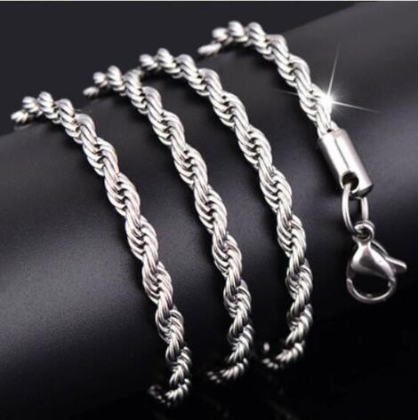 Stainless steel twist chain