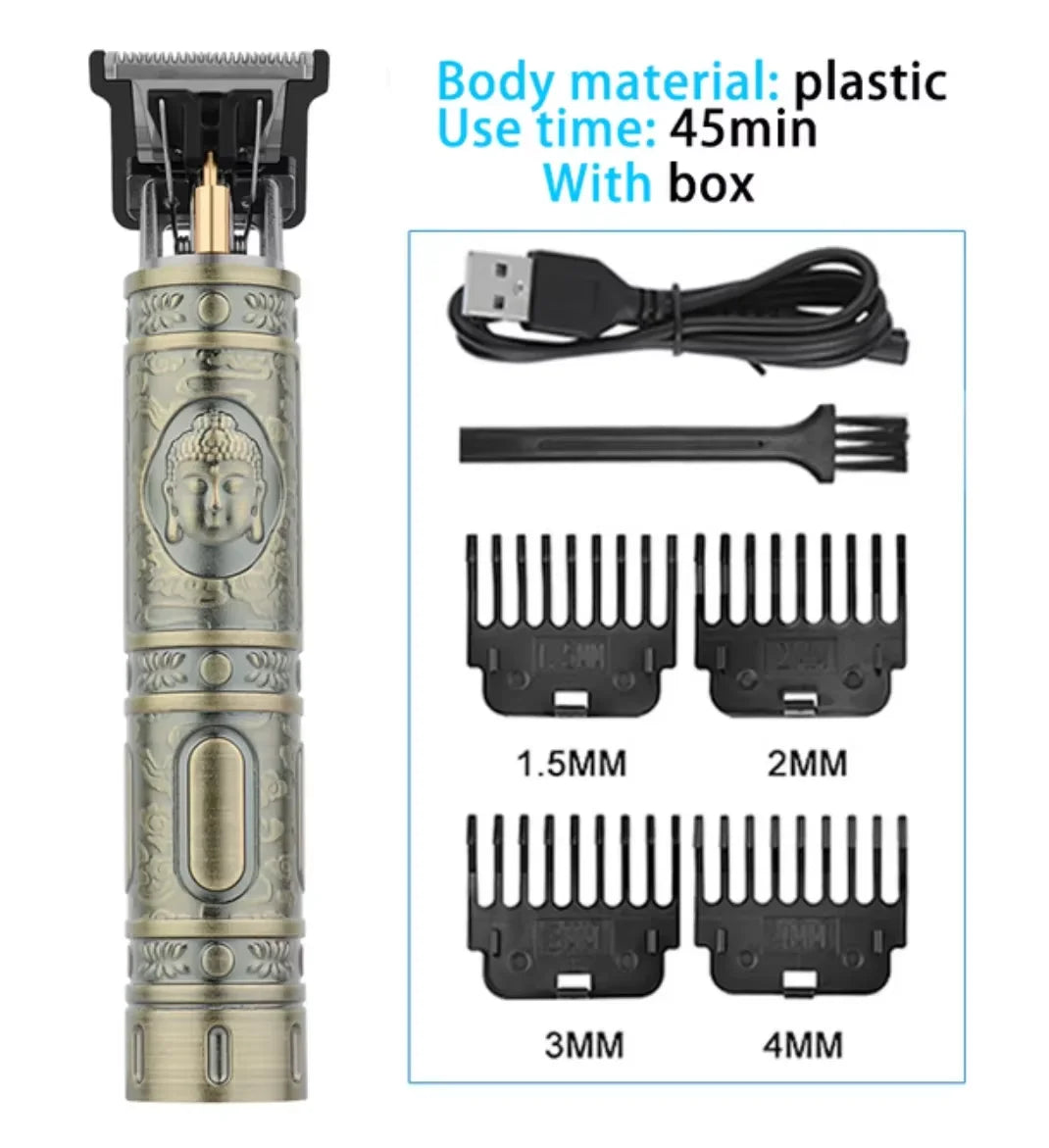 Professional Hair Clipper Cordless Electric Hair Trimmer For Men USB Rechargeable