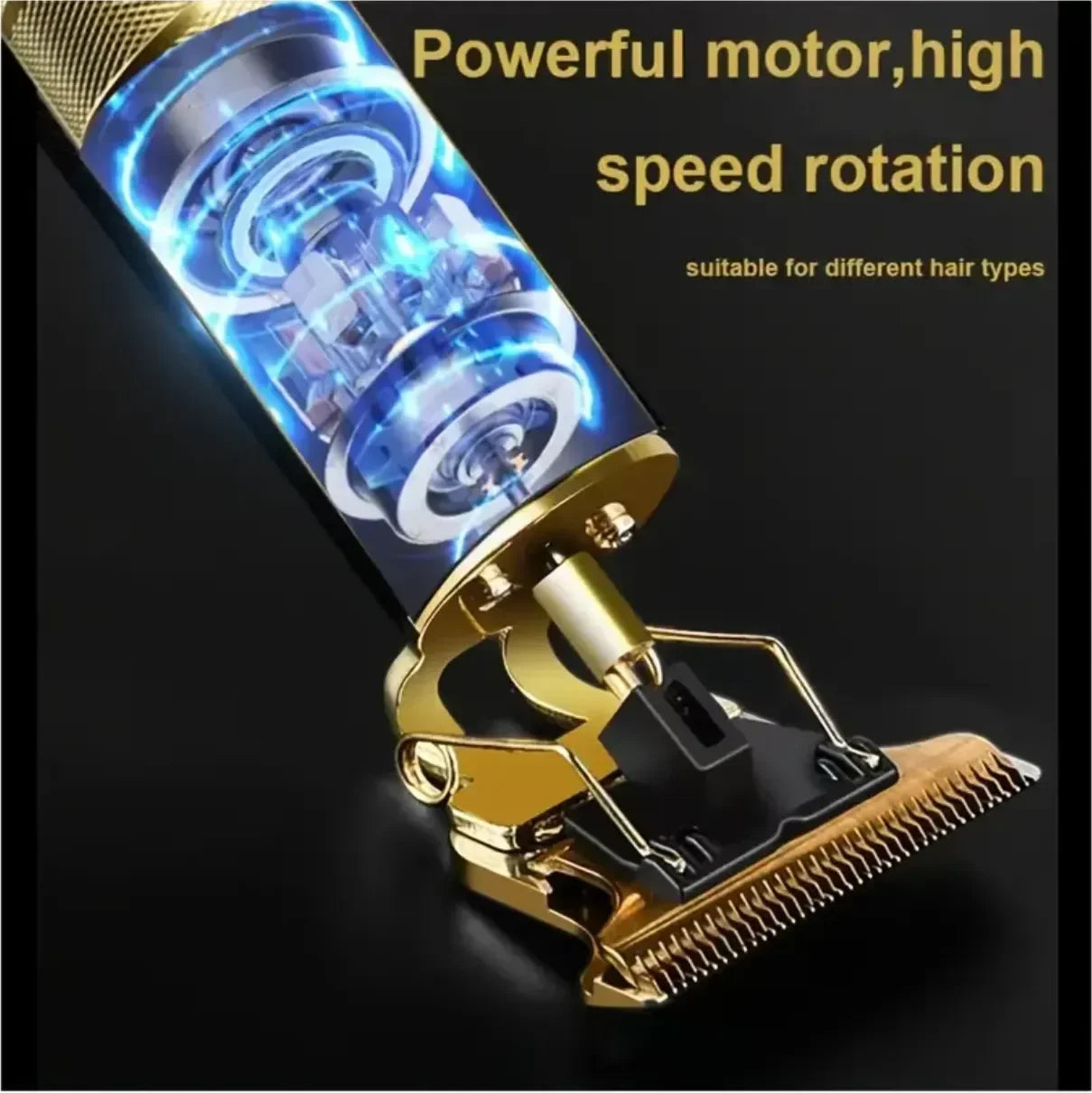 Professional Hair Clipper Cordless Electric Hair Trimmer For Men USB Rechargeable