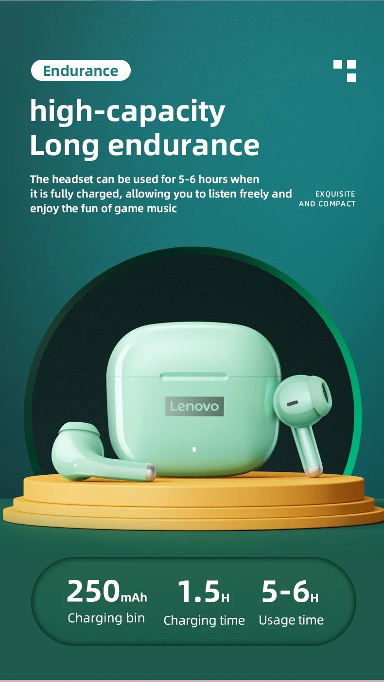 Lenovo LP40 Pro Bluetooth Noise Reduction Dual Mode Earbuds
