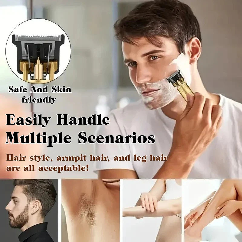 Professional Hair Clipper Cordless Electric Hair Trimmer For Men USB Rechargeable