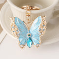 Royal Enamel Dripping premium Oil Coat Butterfly Brooch Keychain