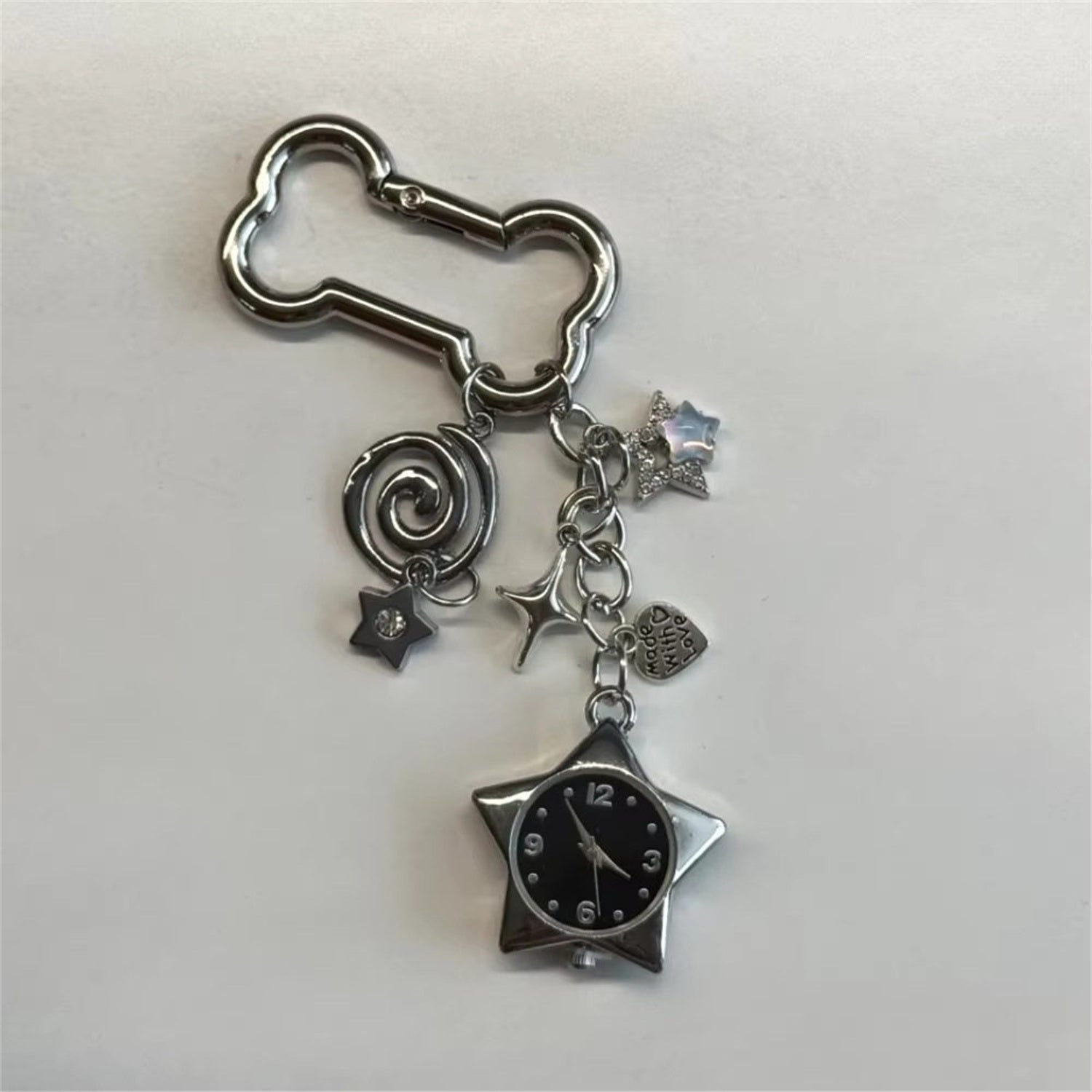 Keychain Bone Pentagram Retro Bag