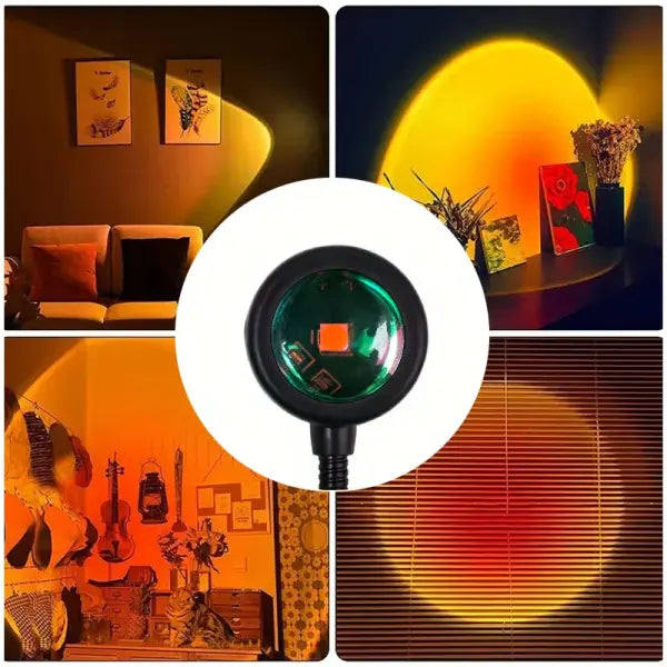 Sunset projection lamp LED projection lamp for unisex (ABS) bedroom use